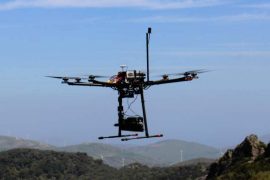 Drone optocottero con sensore LiDAR - Riproduzione riservata Università di Firenze droni