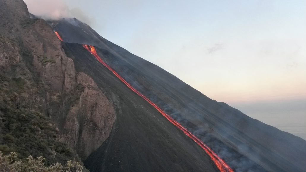 Stromboli, colata di lava