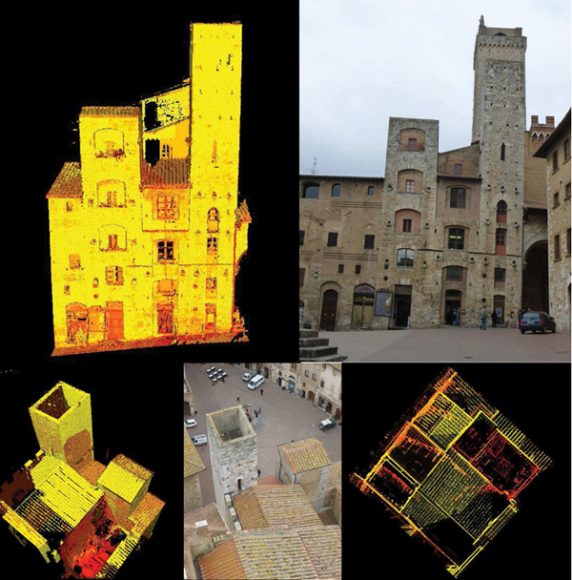 Rilievo laser scanner e foto originali