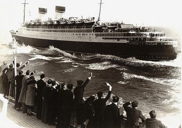 Il transatlantico "Conte di Savoia", in servizio tra l'Italia e New York fino al 1940 (fonte: https://ssmaritime.com/)