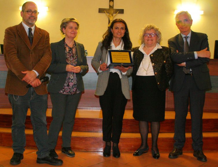 Da sinistra, Massimiliano Fiorucci, Simonetta Polenghi, Valentina Guerrini, Simonetta Ulivieri e Giuseppe Elia