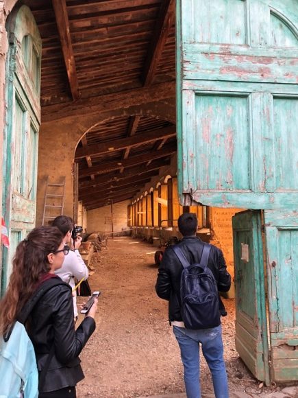 Studenti del Laboratorio di Restauro a Villa La Quiete