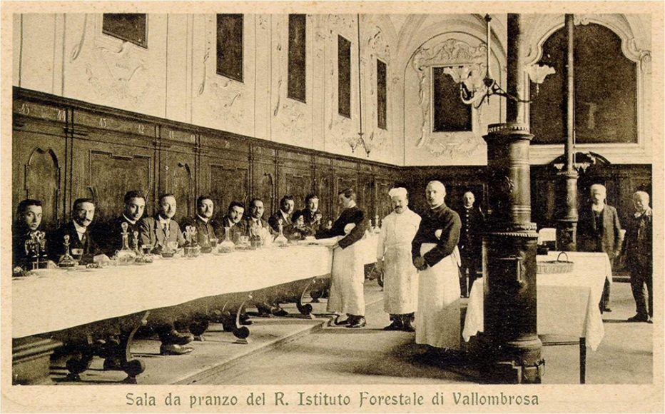 Sala da Pranzo del Regio Istituto forestale. (Foto resa disponibile da Duccio Baldassini)