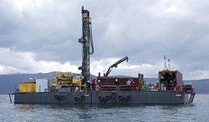 Piattaforma di carotaggio sul lago di Ohrid (ICDP deep drilling campaign) da Bertini et al., 2016 AMQ