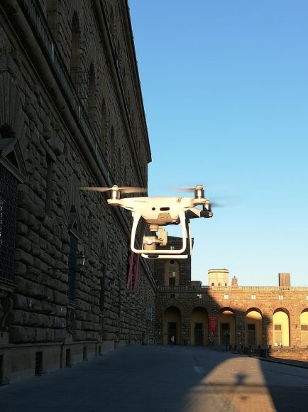 Il drone usato dal Laboratorio GeCo per i rilievi