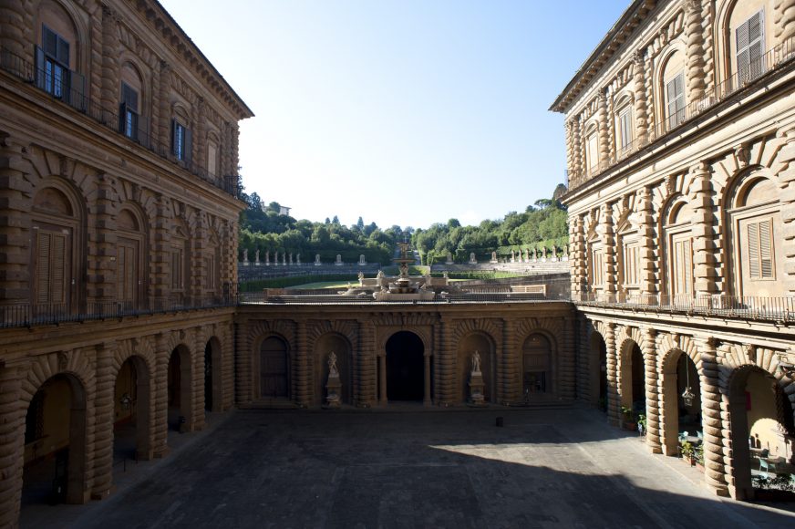 Il cortile dell'Ammannati a Palazzo Pitti