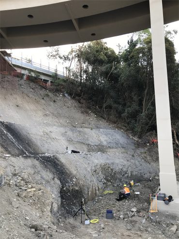 I radar Unifi durante il collaudo della rampa elicoidale