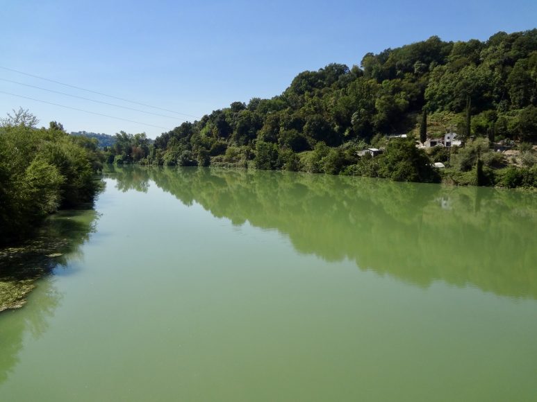 Il tratto del fiume presso Torrita Tiberina