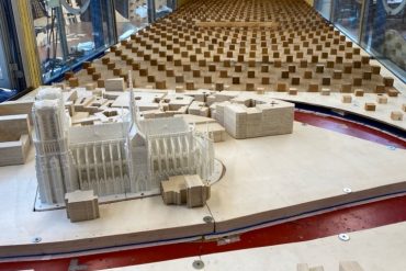 Il modello della Cattedrale di Notre-Dame di Parigi nella Galleria del Vento