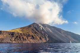 Volcano Stromboli Archipelago Eolie Sicily Italy pennacchi vulcanici
