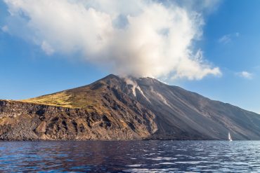 Volcano Stromboli Archipelago Eolie Sicily Italy pennacchi vulcanici
