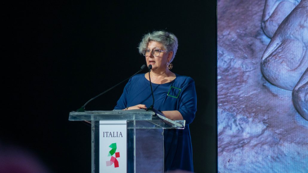 Grazia Tucci interviene presso il Padiglione Italia all'Expo Dubai