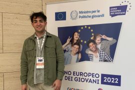 Aniello Squillante alla cerimonia di lancio dell'Anno Europeo dei Giovani