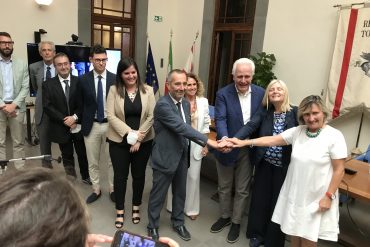 Firenze, 4 luglio 2022 - Presentazione di Tuscany Health Ecosystem con il presidente Giani e i rettori toscani