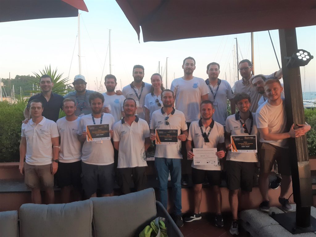 Il team Unifi che si è aggiudicato la vittoria alla competizione RAMI 2022