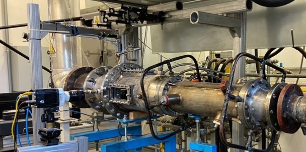 Banco prova per diagnostica laser della combustione presso il THT-Lab di Unifi