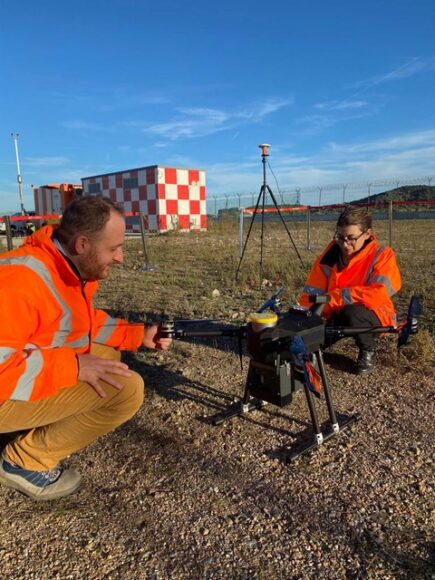 Un momento dell'esercitazione all'aeroporto di Olbia