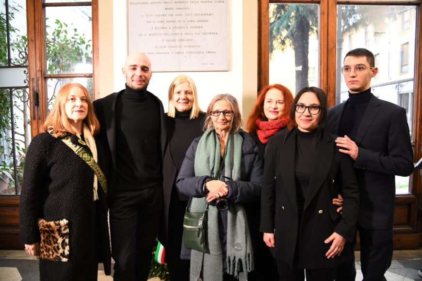 Da sinistra: Teresa Megale, Tommaso Scali, Alessandra Petrucci, Eva Krampen Kosloski, Stefania Stefanin, Eleonora Famà e Lapo Bicchierai