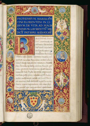 Marsilio Ficino, De triplici vita, Biblioteca Medicea Laurenziana, Pluteo 73.39 (sec. XV)