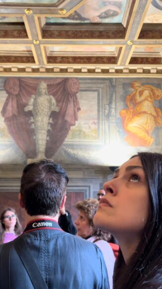 Gli studenti di Master Museo Italia durante un sopralluogo al Museo di Casa Vasari