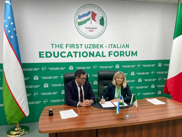 La delegata Giorgia Giovannetti firma i nuovi accordi con le università uzbeke