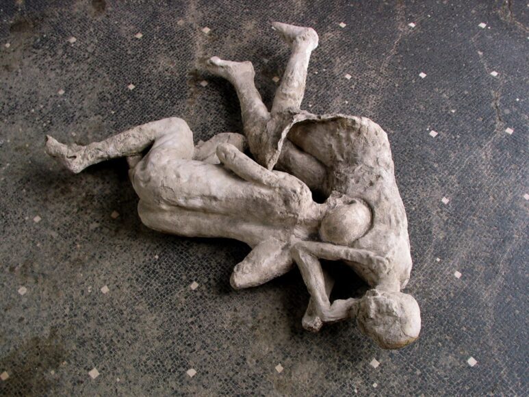 Pompei, calchi n.21 e 22 da Casa del Criptoportico (per gentile concessione del Parco archeologico di Pompei)