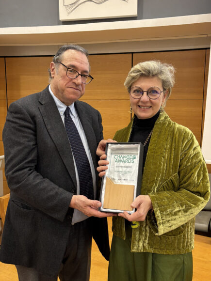Grazia Tucci con il presidente della Fondazione CHANGES Marco Mancini (Foto di Fondazione CHANGES)