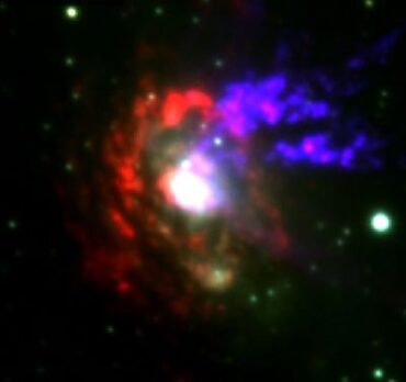 Immagine RGB della galassia Circinus (Foto European Southern Observatory)