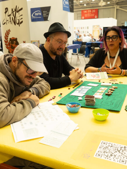 Lo stand del GiX al Play Festival del Gioco che si è tenuto a Bologna 