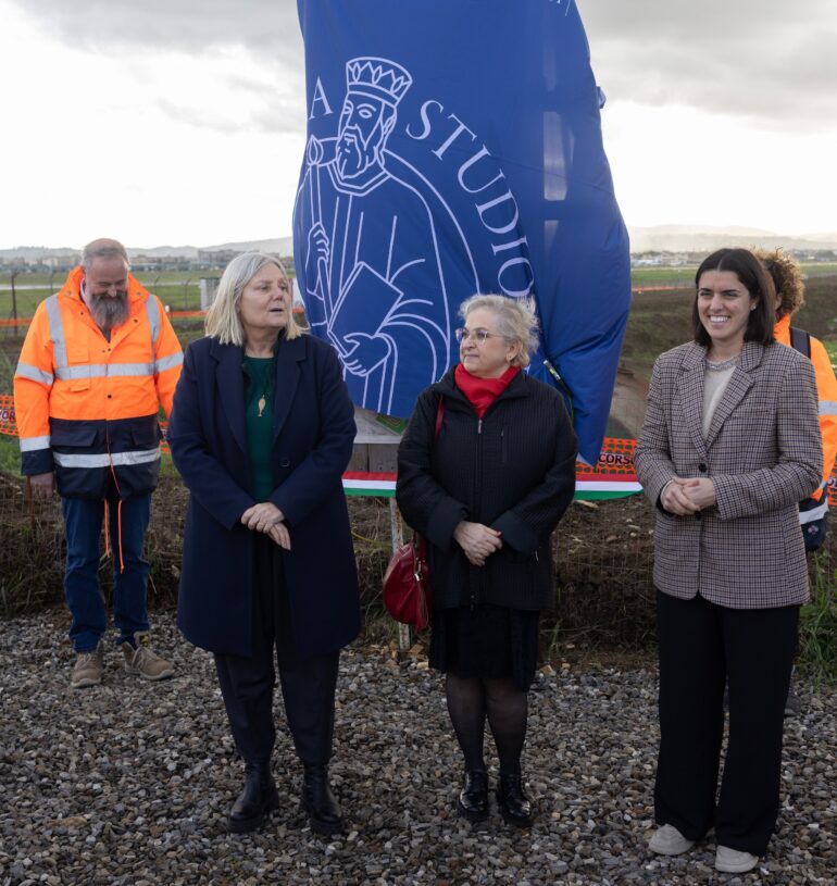 La rettrice Alessandra Petrucci, la delegata Frida Bazzocchi e la vicesindaca di Sesto Claudia Pecchioli