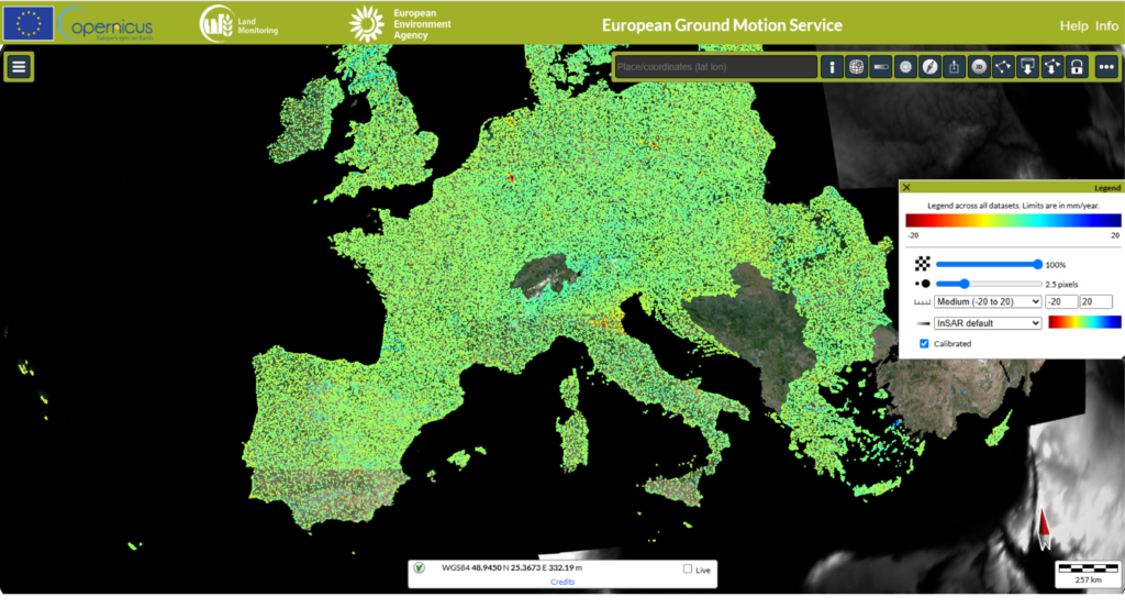 La piattaforma di monitoraggio del territorio di Copernicus